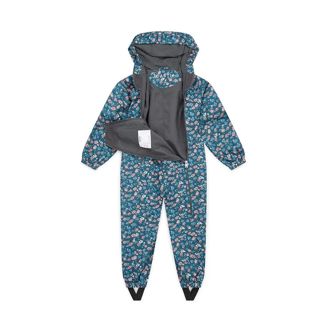 TOASTIE Packable Waterproof Puddlesuit - Navy Floral