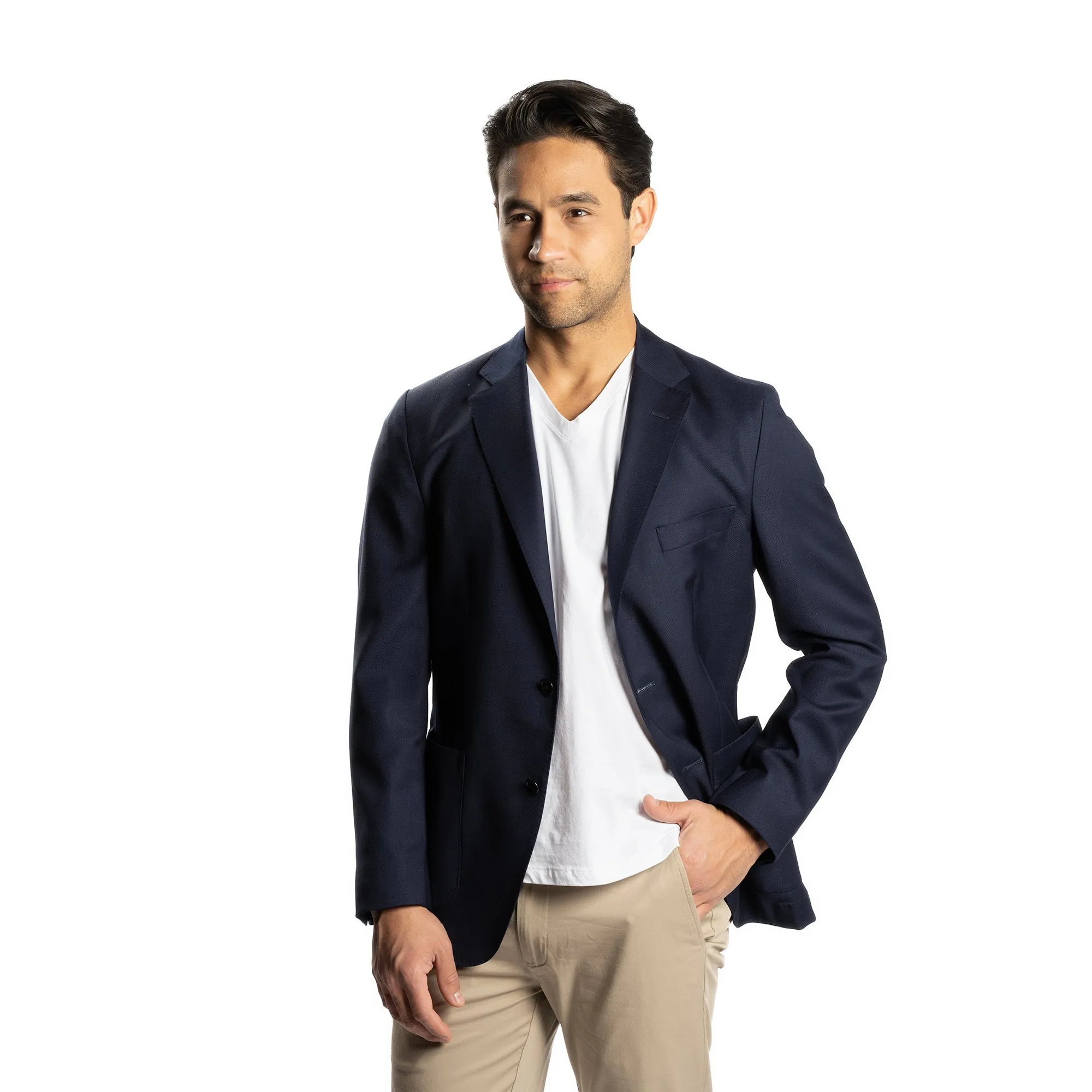 Unstructured Navy Jacket