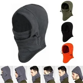 Windproof Cap Unisex Winter Outdoor Sports Camouflage Multifunctional Fleece Head Cover Soft Warm Riding Mask Hat