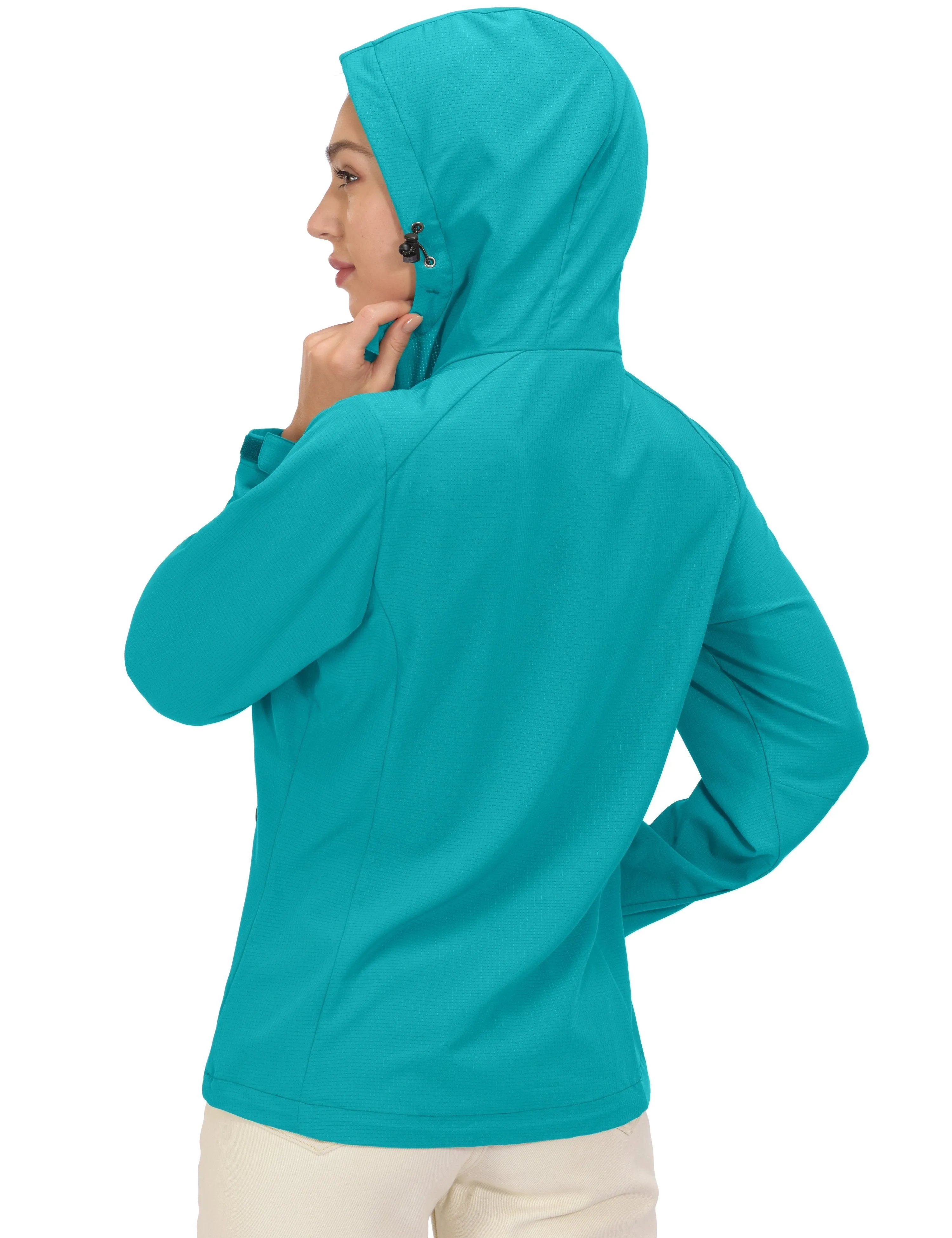 Women's Breathable Air-Holes Hooded Hiking Jackets