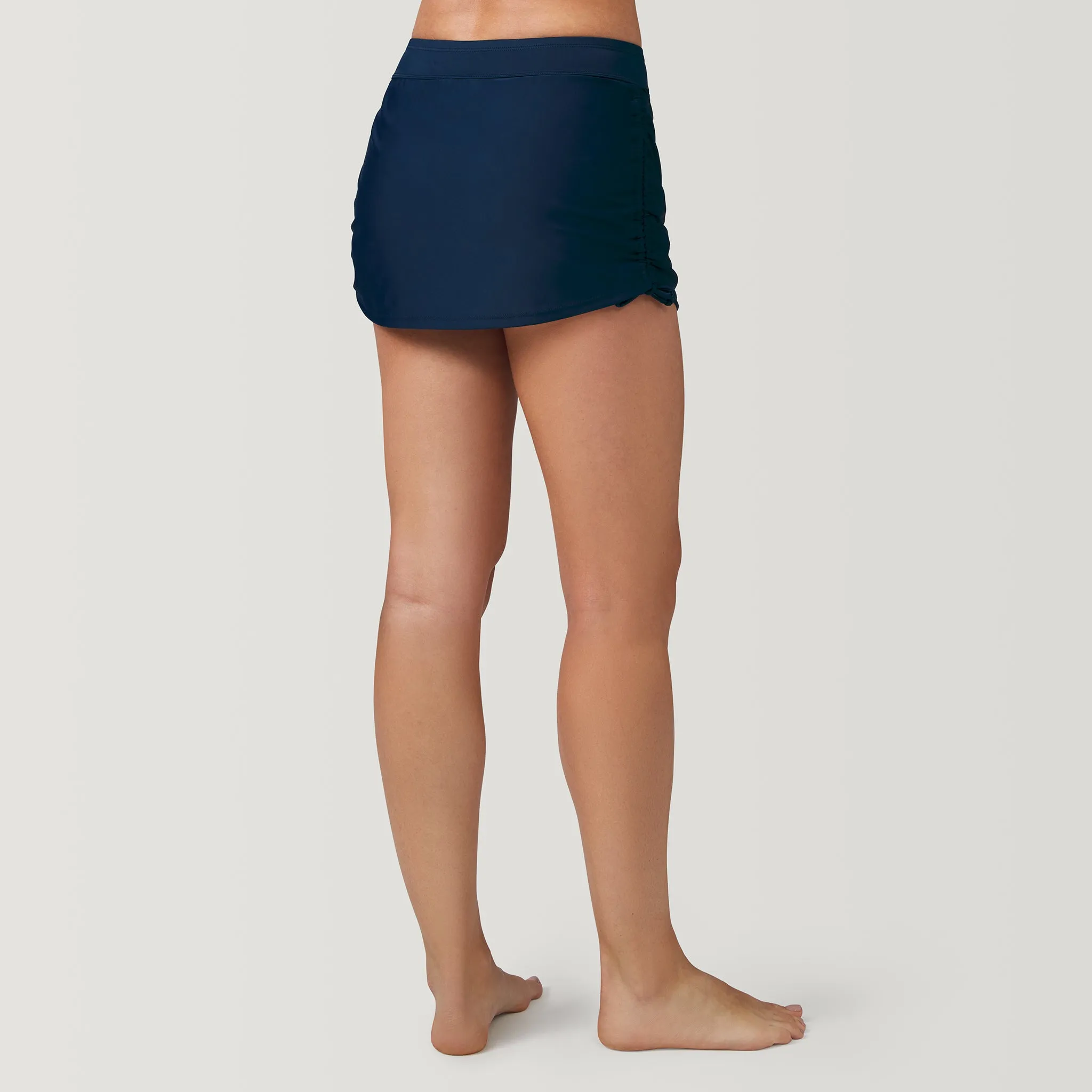 Women's Side Shirred Swim Skirt