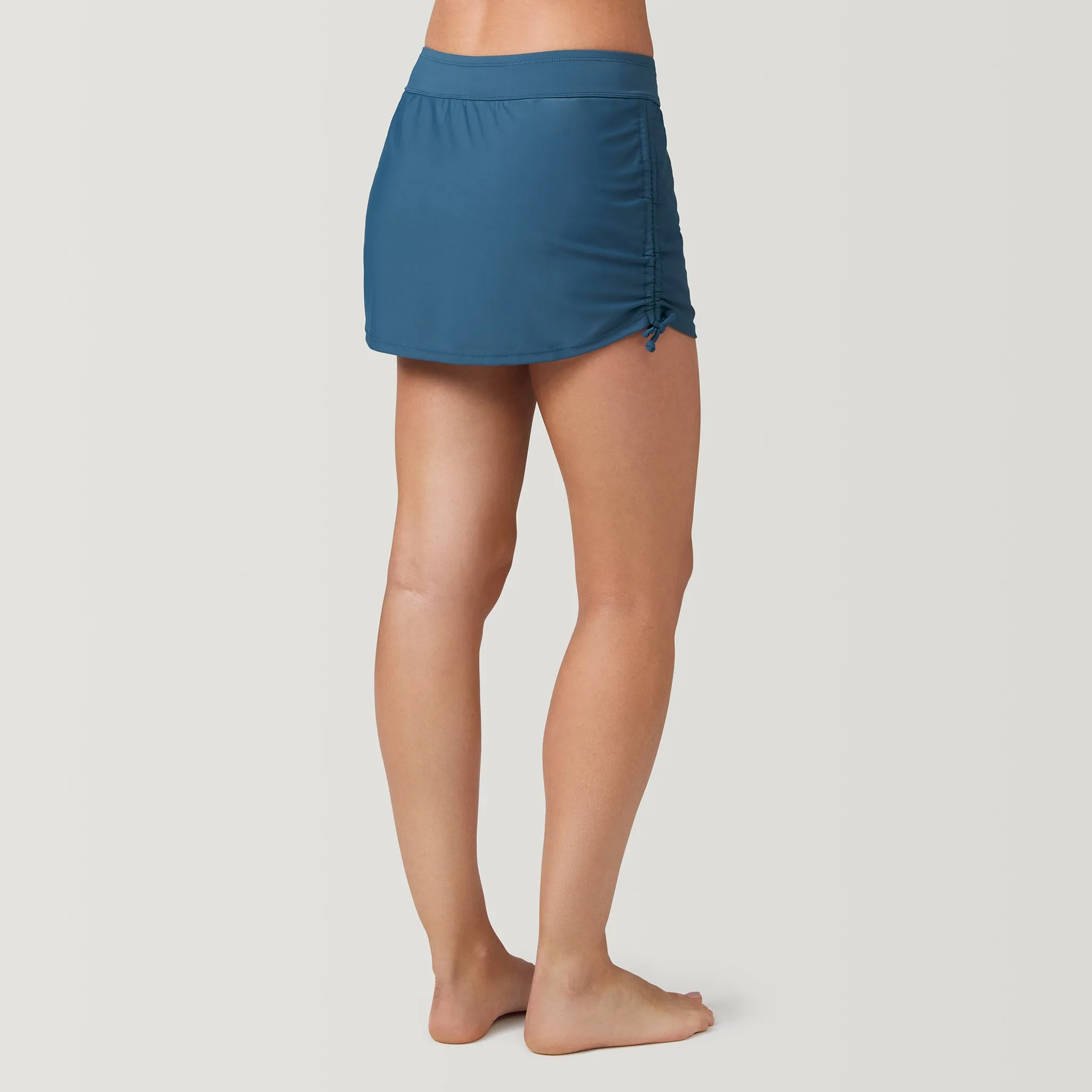 Women's Side Shirred Swim Skirt