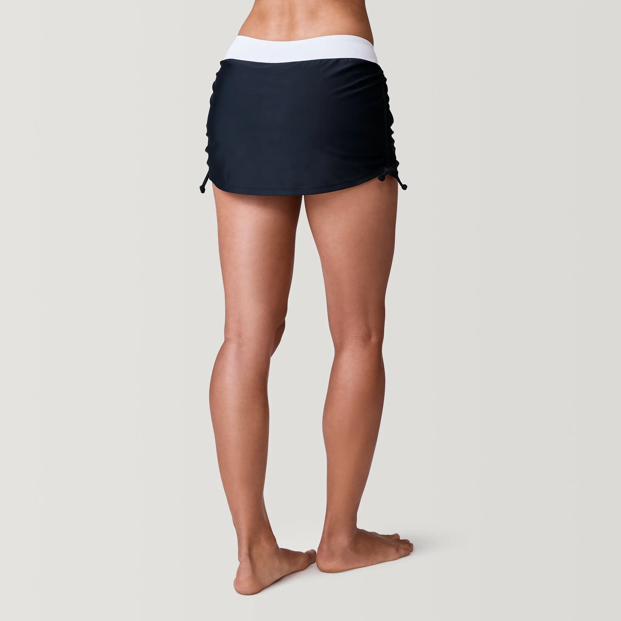 Women's Side Shirred Swim Skirt